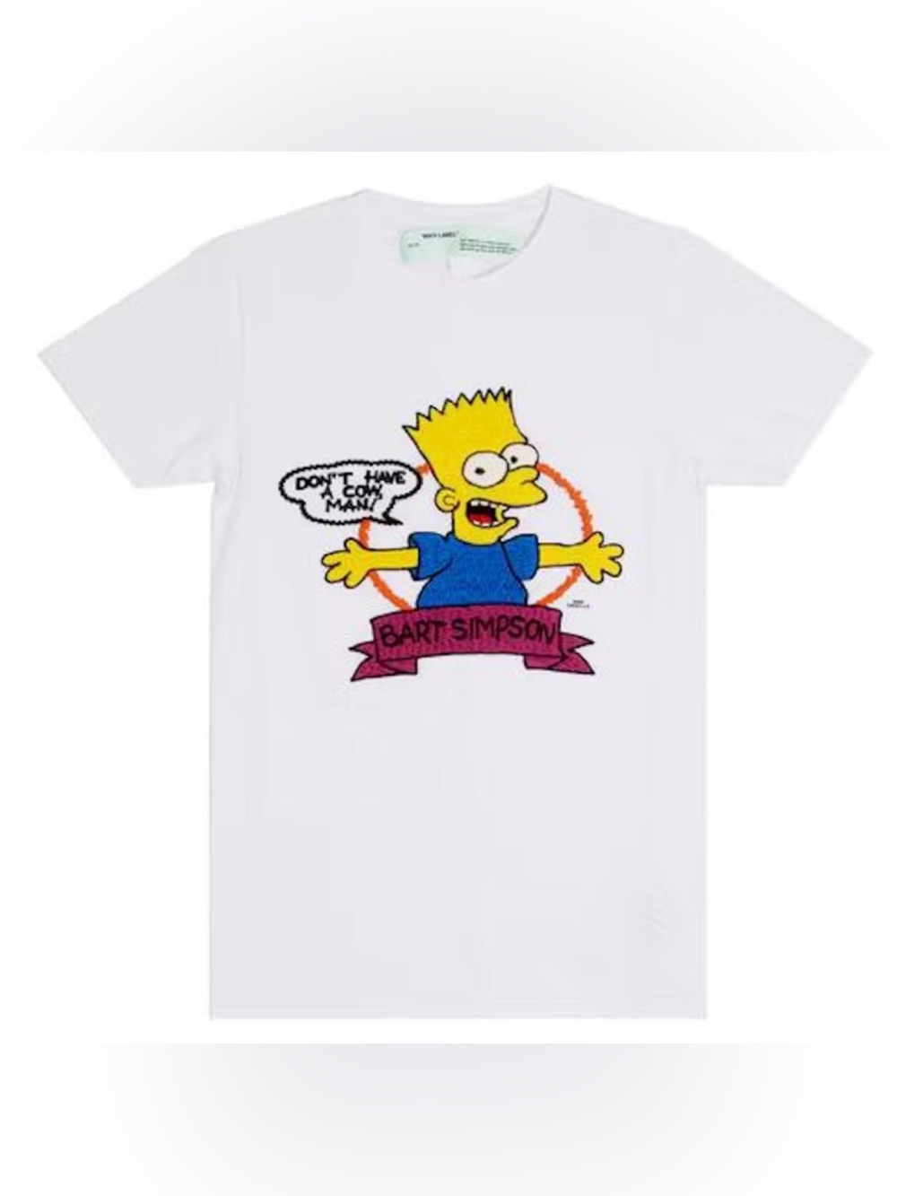 🐷 Men’s OFF-WHITE Bart T-shirt - Size Small